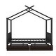 preview thumbnail 3 of 13, Black Full Size Metal House Platform Bed with Two Drawers Headboard and Footboard