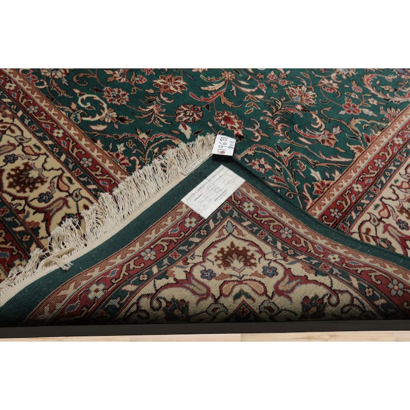 8x10 Hand Knotted Wool Emerald Kazan Pande Cameron Silky sheen Rug - 8' x 10'