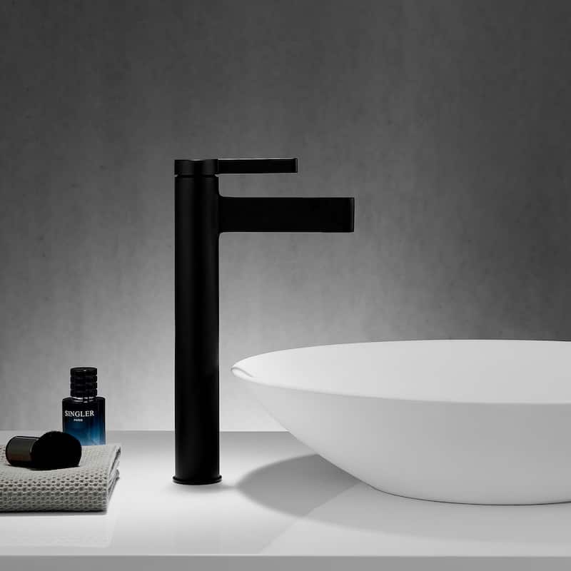 Vinnova Oviedo Single Hole Lever Vessel Bathroom Faucet