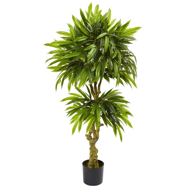 4.5' Slim Mango Artificial Outdoor Potted Tree