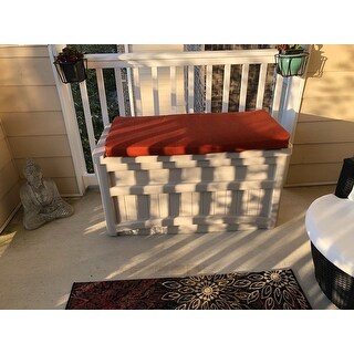 Shop Blazing Needles 40-inch Indoor/Outdoor Bench Cushion ...