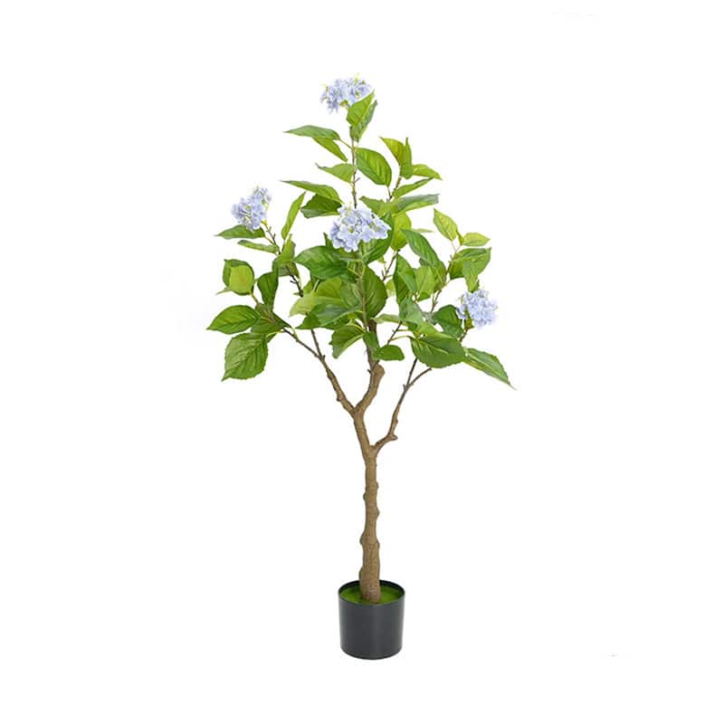 Artificial Hydrangea Tree for Home Wedding Living Room Decor - 4 Ft