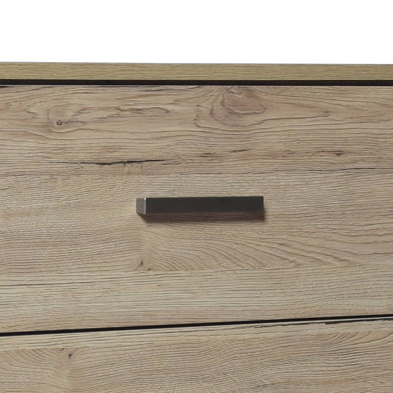 CraftPorch Simple Clean-Lines 2-Drawers Wooden Nightstand