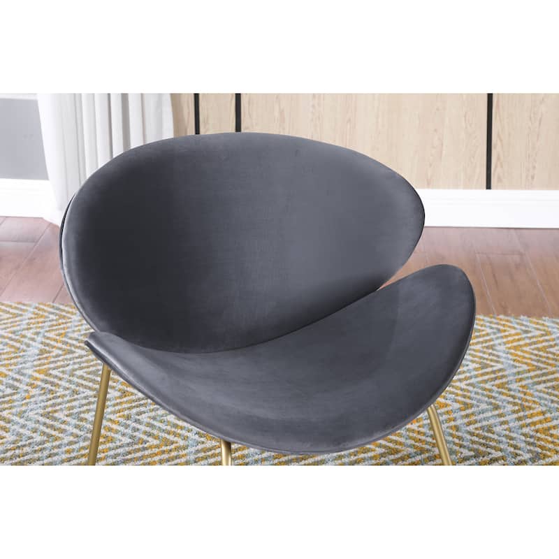 Velvet Dining Chairs Set of 2 - Grey