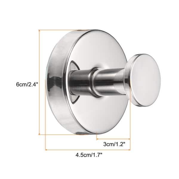 4pcs Suction Cup Hooks, Reusable Towel Hooks No-Drill Shower Hook - Bright