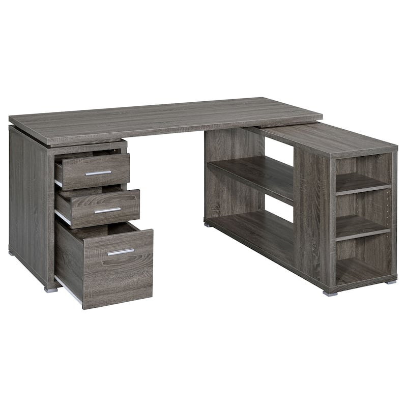 Yvette 60-inch 3-Drawer L-Shape Computer Desk