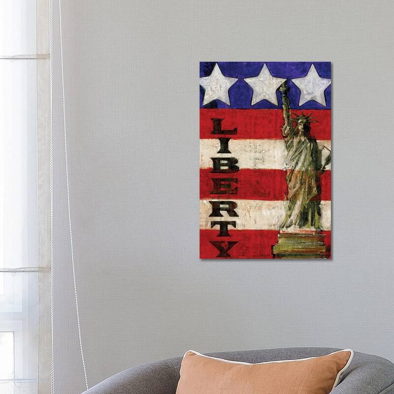 iCanvas "Miss Liberty's Stripes" by J. Charles Canvas Print - 26x18x1.5