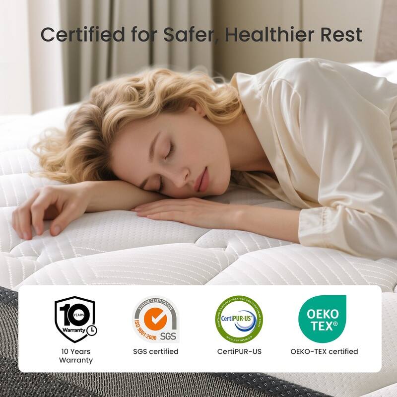 SweDrea Classic Comfort 12-inch Hybrid Mattress