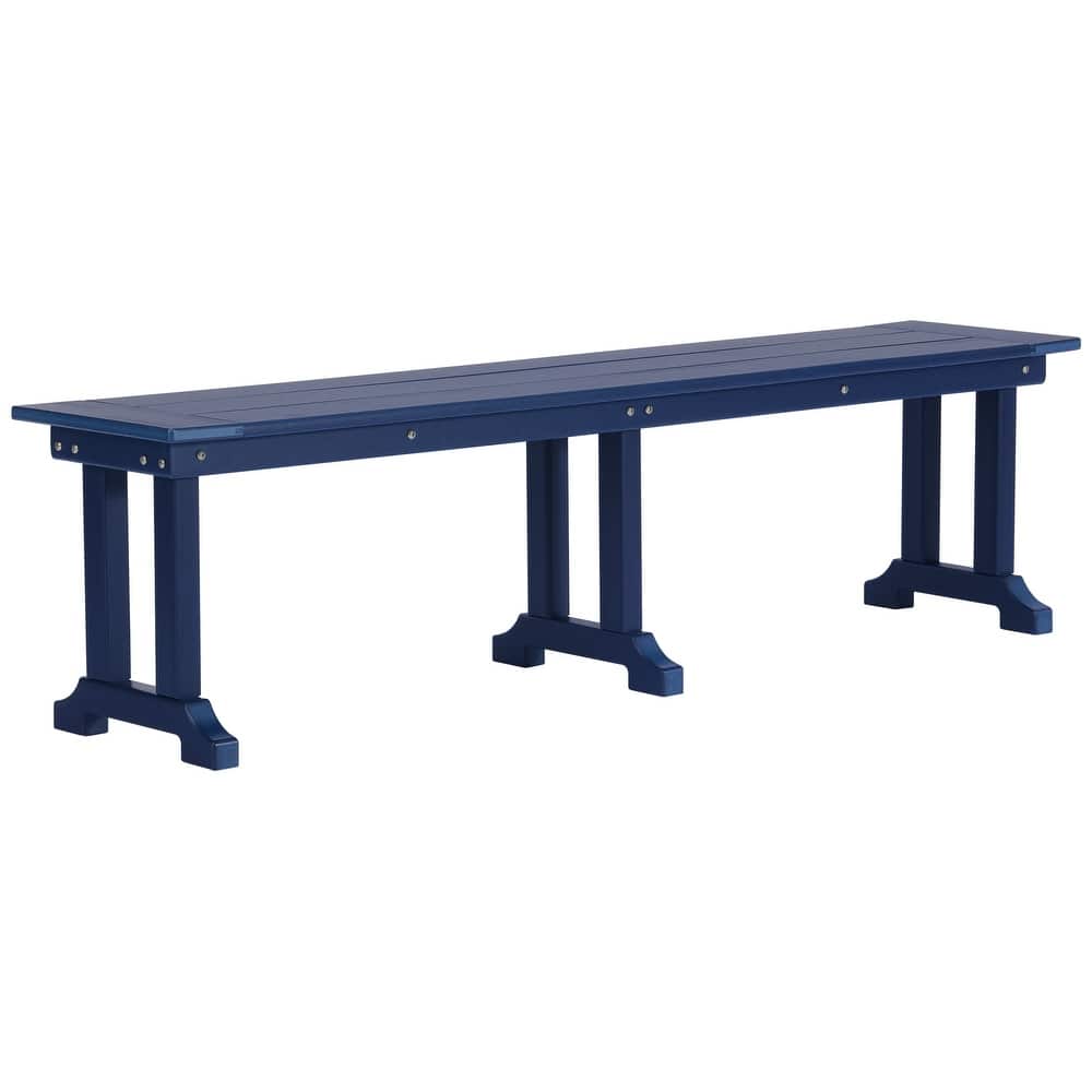 Laguna Hdpe All Weather Outdoor Patio 65" Bench
