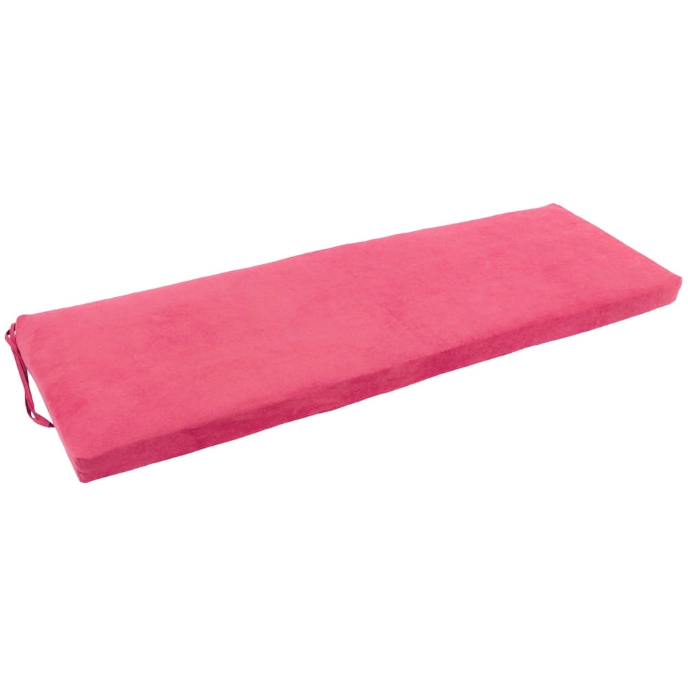 Microsuede Indoor Bench Cushion (57-, 60-, or 63-inches wide)