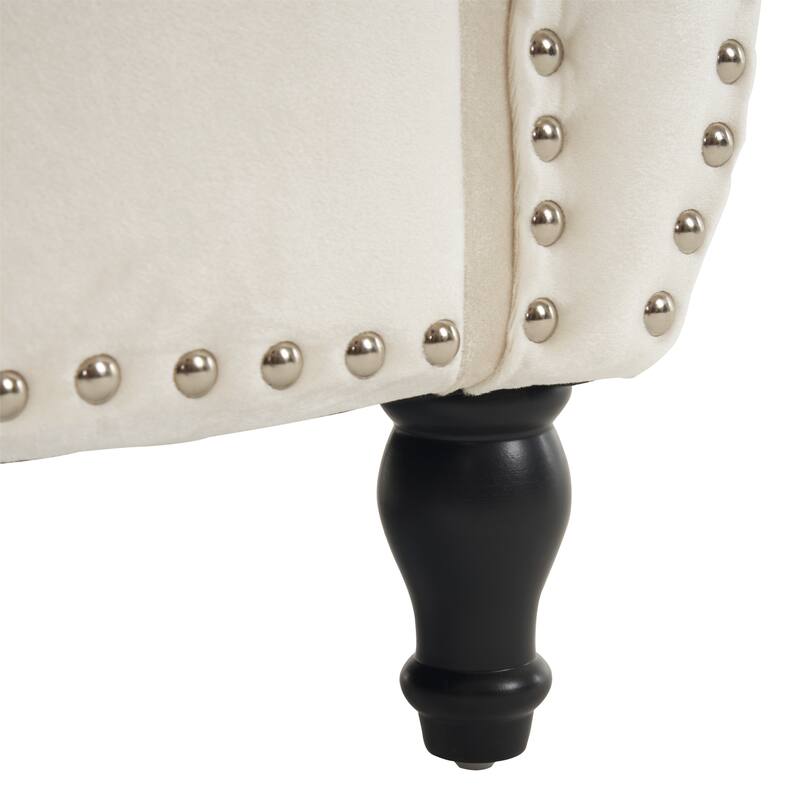 Velvet Multifunctional Storage Rectangular ottoman bench with 1 Pillow