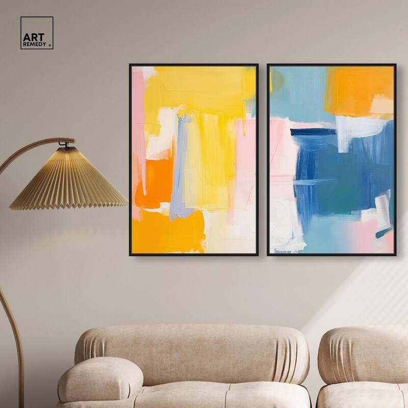 Skyward Radiance I Canvas Set of 2 by Art Remedy