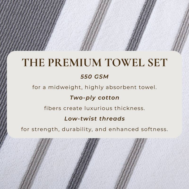 Linery & Co. Luxury Cotton Decorative Towel Set.