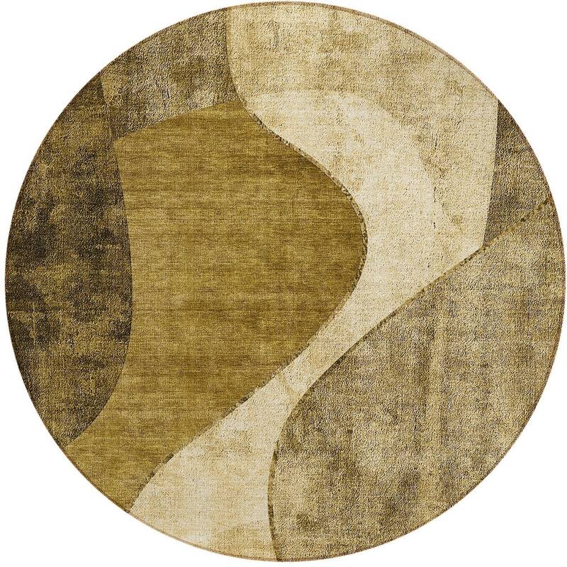 HomeRoots Abstract Transitional Rectangle Outdoor Rug
