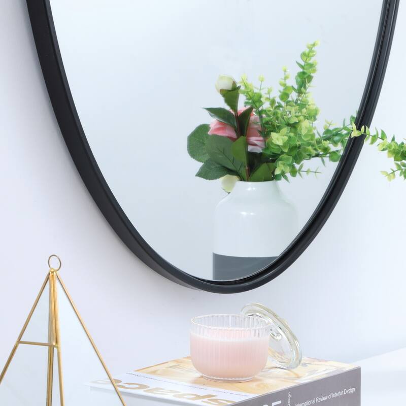 Carson Carrington Labbemala Metal Frame Oval Mirror