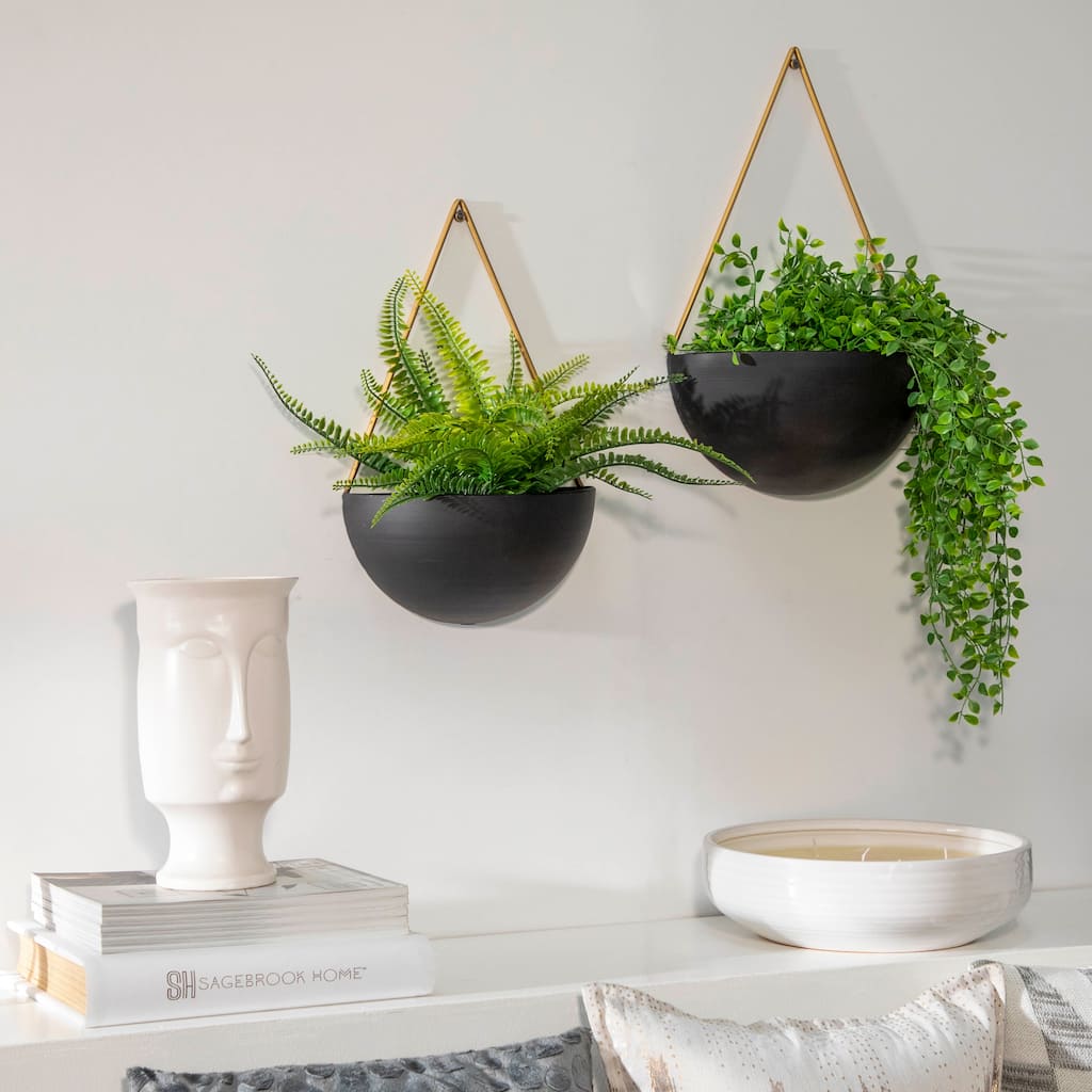 Sagebrook Home Modern Sleek 6" Ceramic Face Vase - Watertight Elegance with Stand for Home or Office Decor