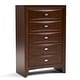 preview thumbnail 18 of 40, Furniture of America Brent 6-Piece Wood Platform Bedroom Set with Drawers and Bookcase Headboard
