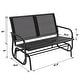 preview thumbnail 3 of 18, Outdoor Love-Seat Rocking Bench, Patio Glider, Textilene Fabric