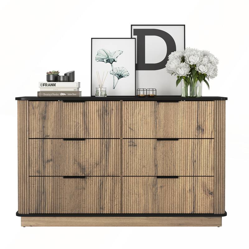 Modern Multi-functional Six-drawer MDF Cabinet