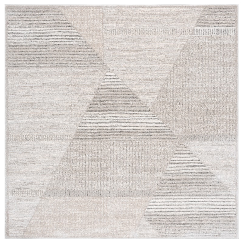 SAFAVIEH Northport Ehrentraut Rug - Ivory/Grey - 6'7" Square