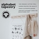 preview thumbnail 2 of 2, Wee Gallery Printed Tapestry - Animal Alphabet