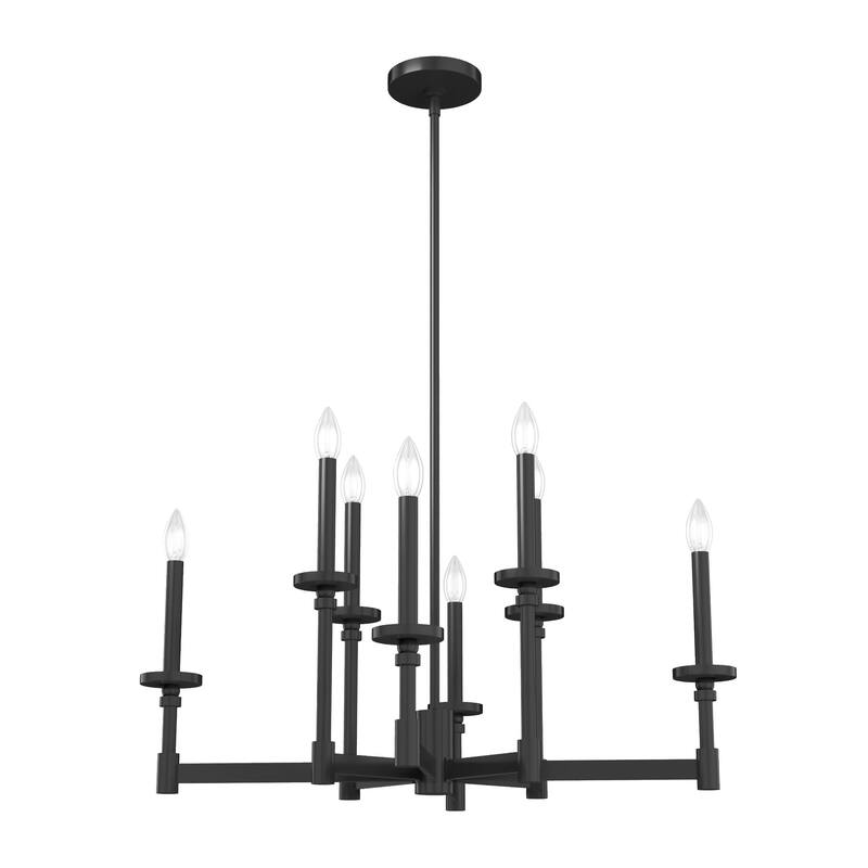 Hunter Briargrove Candle Chandelier - Entry, Dining Room - Glam, Transitional, Modern