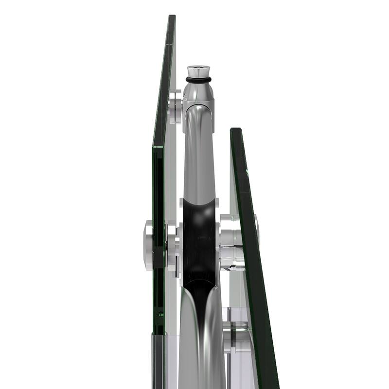 ELEGANT 60'' x 62'' Frameless Sliding Tub Door Stainless Steel