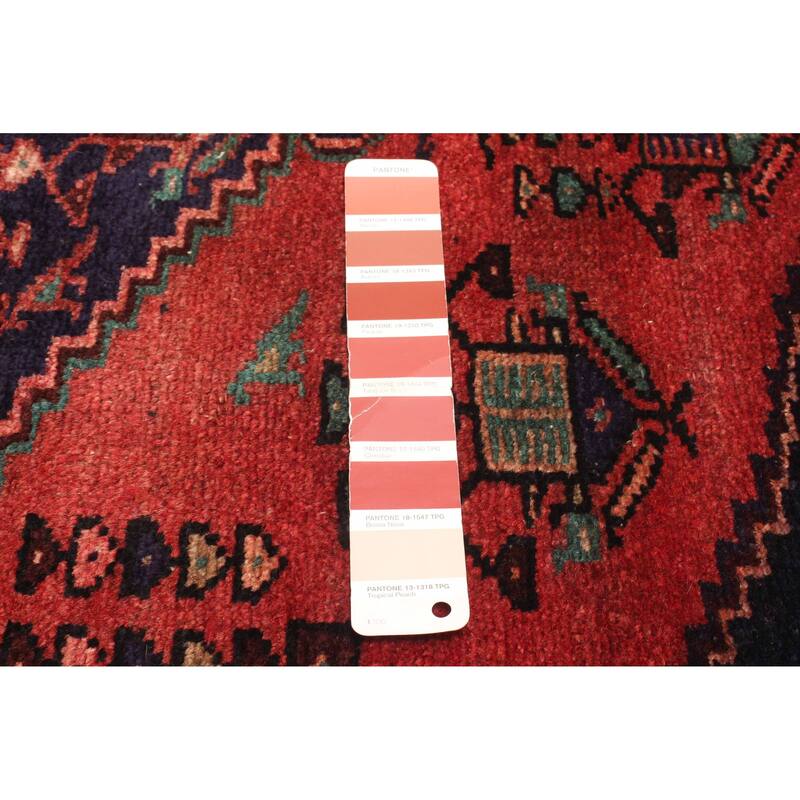 ECARPETGALLERY Hand-knotted Andelz Red Wool Rug - 2'11 x 6'0