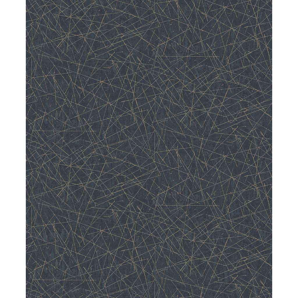 A-Street Prints Bulan Dark Blue Abstract Lines Wallpaper