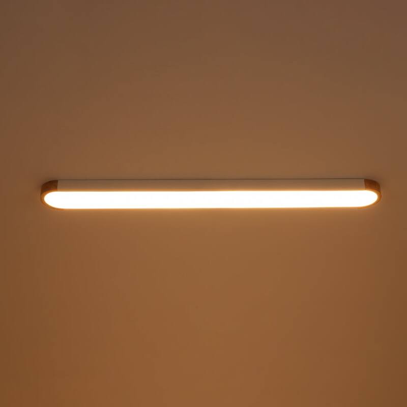 Farmhouse Long Oval Dimmable LED Flush Mount Ceiling Light 48in