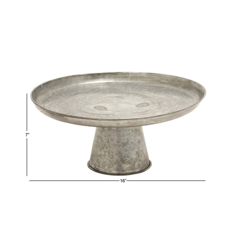 Gray Metal Cake Stand