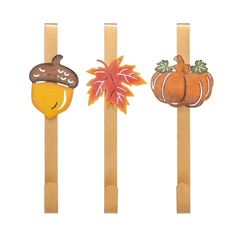 Glitzhome 26"H Fall Sunflower Pumpkin Lotus Leaf Teardrop Swag for Thanksgiving