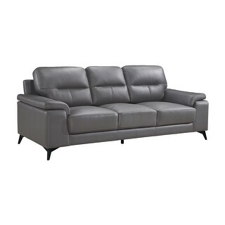 Fremont Parksocorro Leather Sofa Dark Grey Dailymail