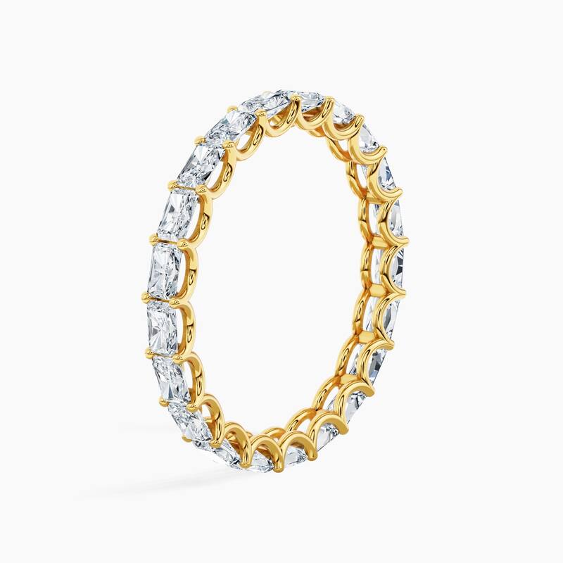 Auriya 14k Gold Radiant East-West Lab Grown Diamond Eternity Band 2.10 - 8.25 ct. tw. (F-G, VS)