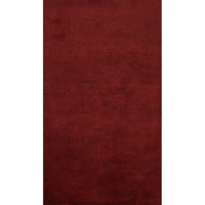 Hand Knotted Oriental 100% Wool Carpet Modern Solid Red Gabbeh Area Rug - 5' 11'' X 3' 8''