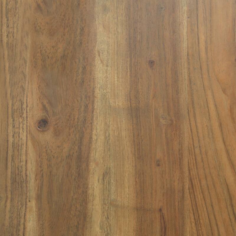 Whitman Light Brown Handmade Wood Side Table with Storage Shelf, 22"W x 22"D x 24"H by Sevita - 22"W x 22"D x 24"H