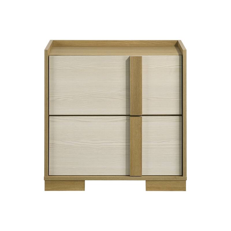 2-Drawer Modern Nightstand