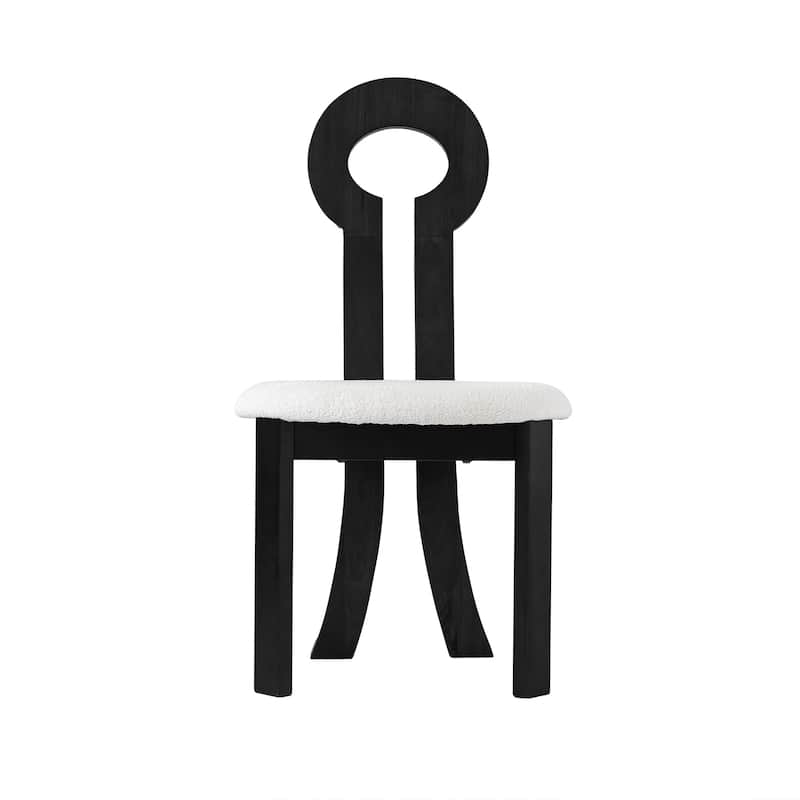 Rubber Solid Wood Dining Chair (Set Of 2)