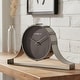 preview thumbnail 1 of 0, Howard Miller Seeley Sleek Iron Mantel Clock Silver
