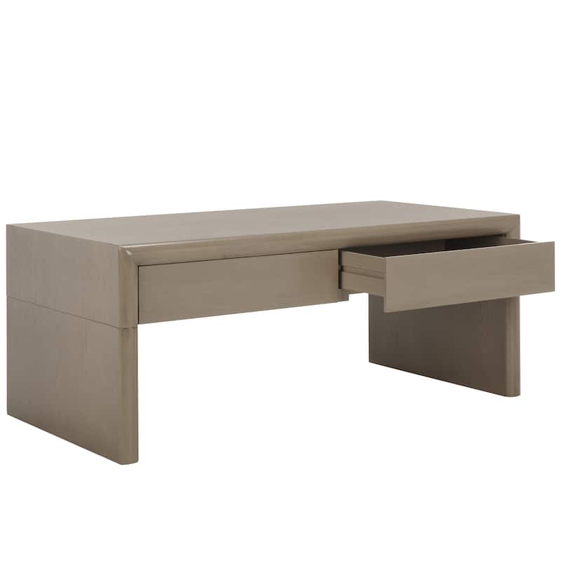 SAFAVIEH Home Collection Rune Coffee Table W/ Drawers - 47" L x 24" D x 20" H
