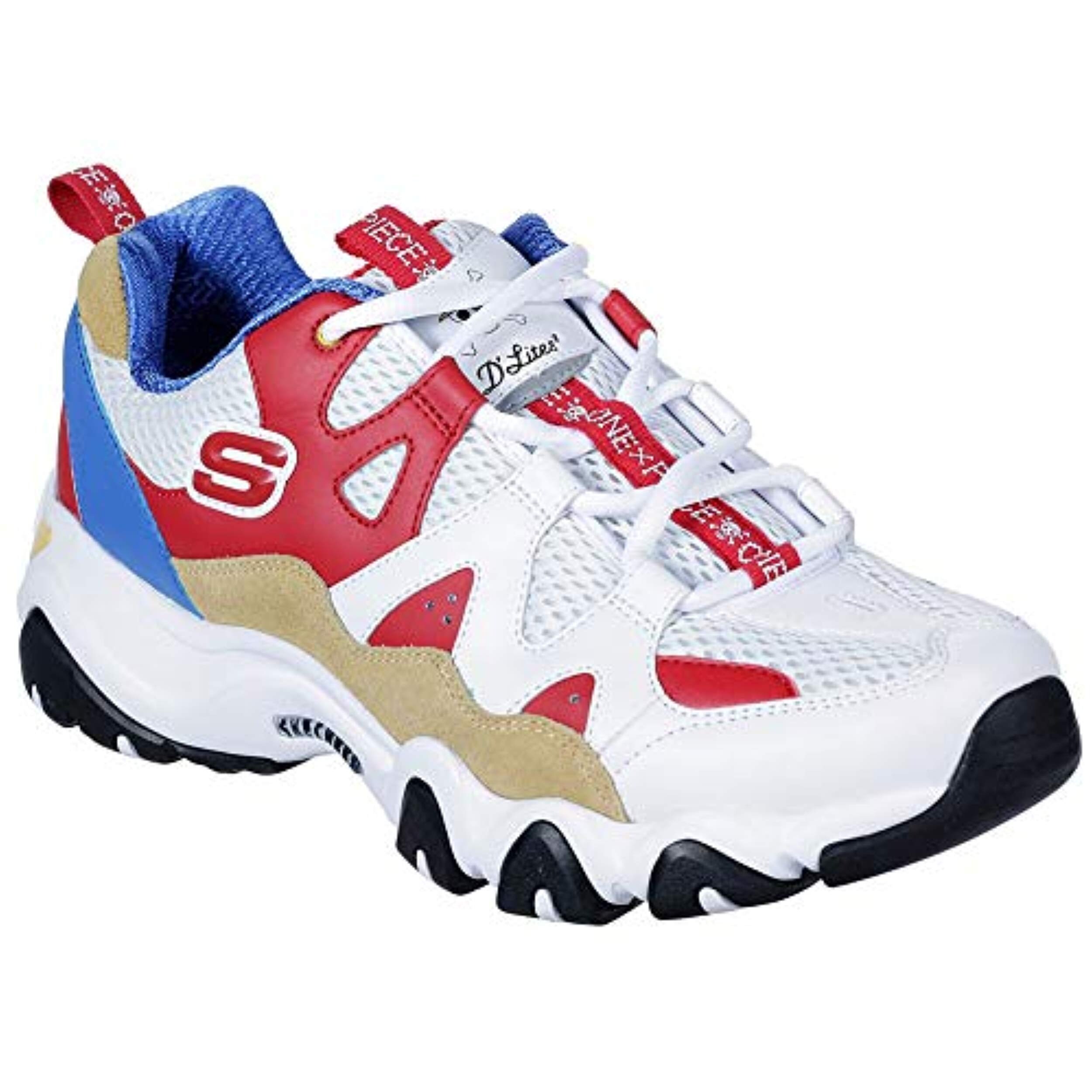 Shop Skechers X One Piece Men S D Lites 2 Low Top Sneaker Shoes