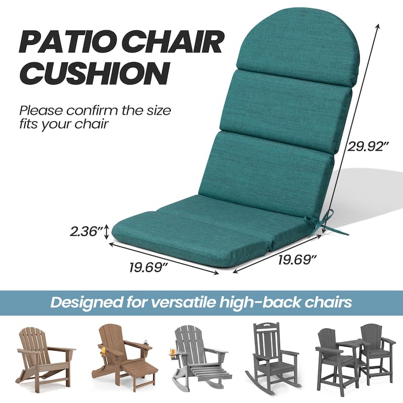 Outdoor Adirondack Chair Cushion Sunbrella / Fabric Patio Chair Pad