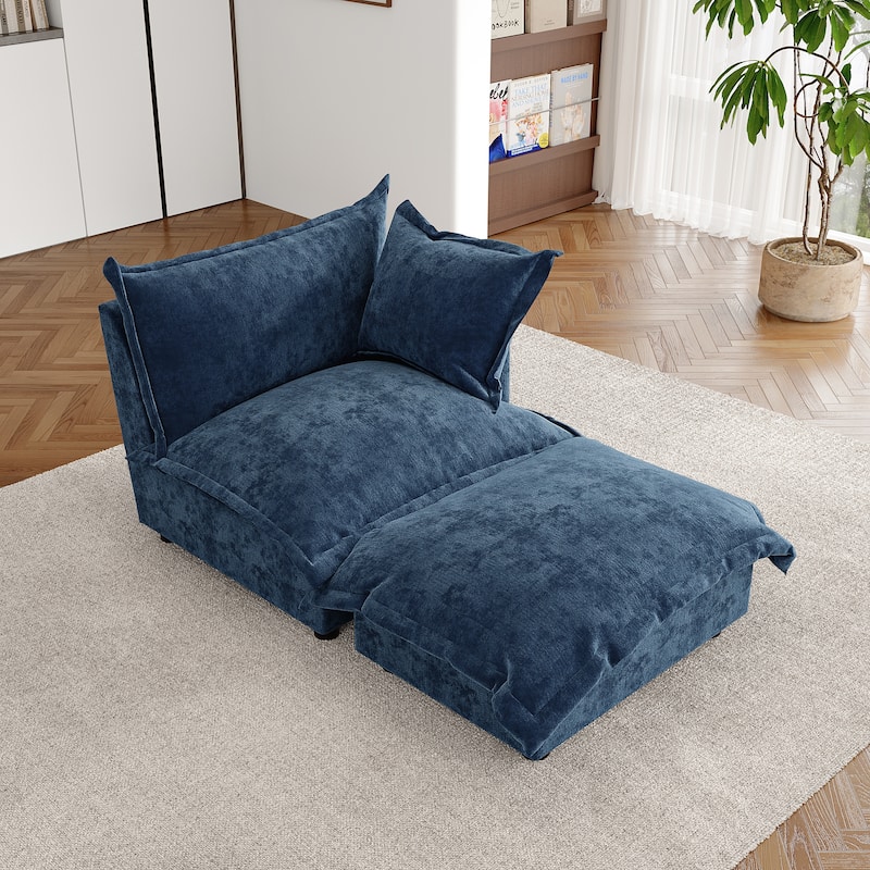 Double Layer Cushion Comfy Cloud Modular Sectional Sofa Set