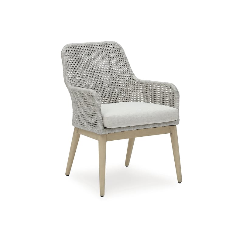 Signature Design by Ashley Seton Creek Brown/Gray 5-Piece Outdoor Dining Package - 80" W x 42" D x 28.88" H