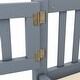 preview thumbnail 54 of 109, Pine Wood Floor Bed with Safety Guardrails and Door for Kids, Boys, Girls, Bedroom