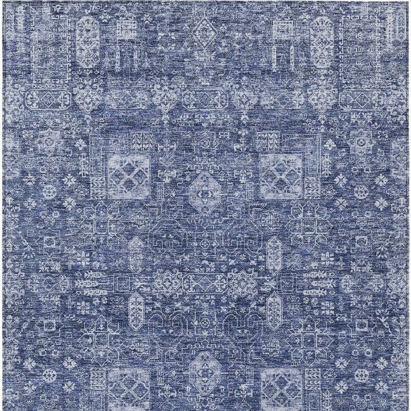 HomeRoots Oriental Transitional Rectangle Outdoor Rug
