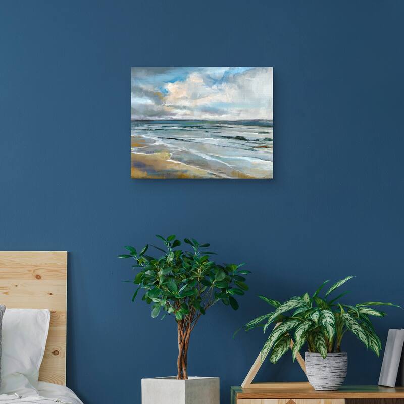 Autumn Beach by Studio Arts Canvas Art Print