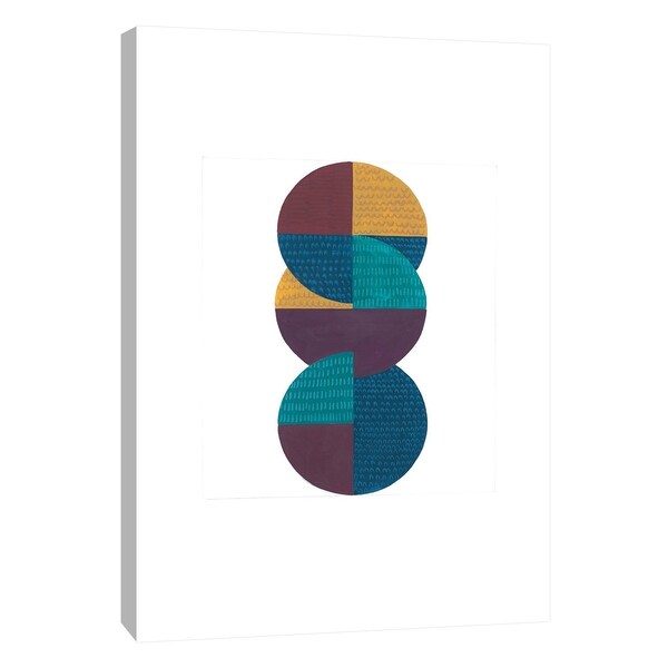 PTM Images 9-105668 PTM Canvas Collection 10" x 8" - "Quarters and Halves 3" Giclee Abstract Art Print on Canvas