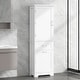 preview thumbnail 19 of 23, Freestanding Tall Bathroom Storage Cabinet, with 2 Different Size Drawers and Adjustable Shelf, Painted Finish