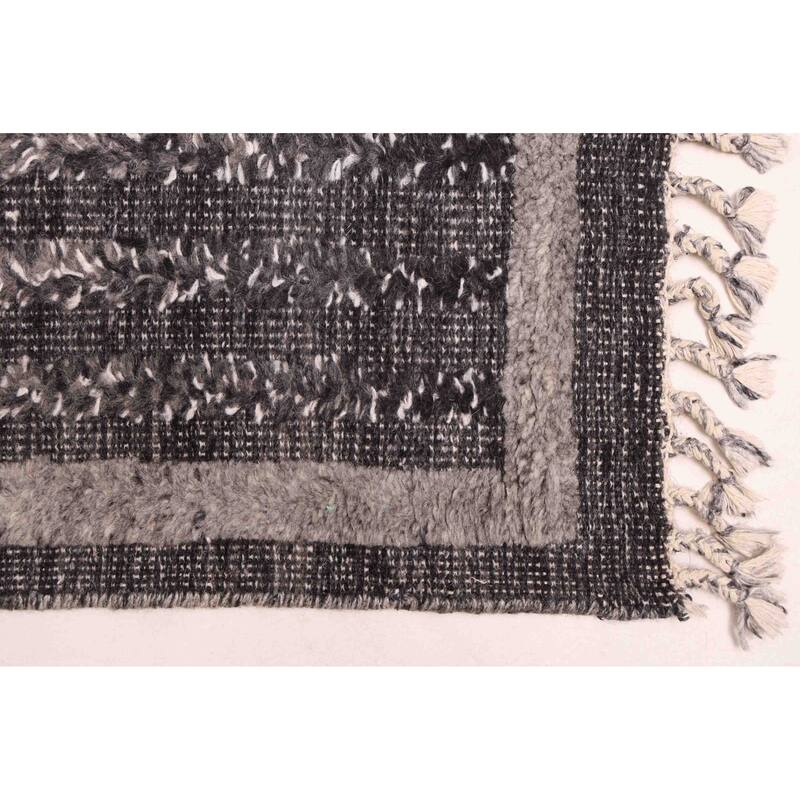 ECARPETGALLERY Hand-knotted Tangier Charcoal Wool Rug - 8'4 x 10'3